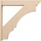 Ekena Millwork 7 1/2-in W x 46-in D x 46-in H Balboa Slat Rough Cedar Woodgrain TimberThane Outlooker, Primed Tan OUTUR075X46X46BOA24RCPR - alternate 5